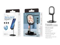Suporte para telemóvel Techancy com espelho, TI2220, preto Suporte para telemóvel Techancy com espelho, TI2220, preto