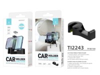 Suporte para telemóvel com gancho para banco traseiro do carro Techancy, TI2243, preto Suporte para telemóvel com gancho para banco traseiro do carro Techancy, TI2243, preto