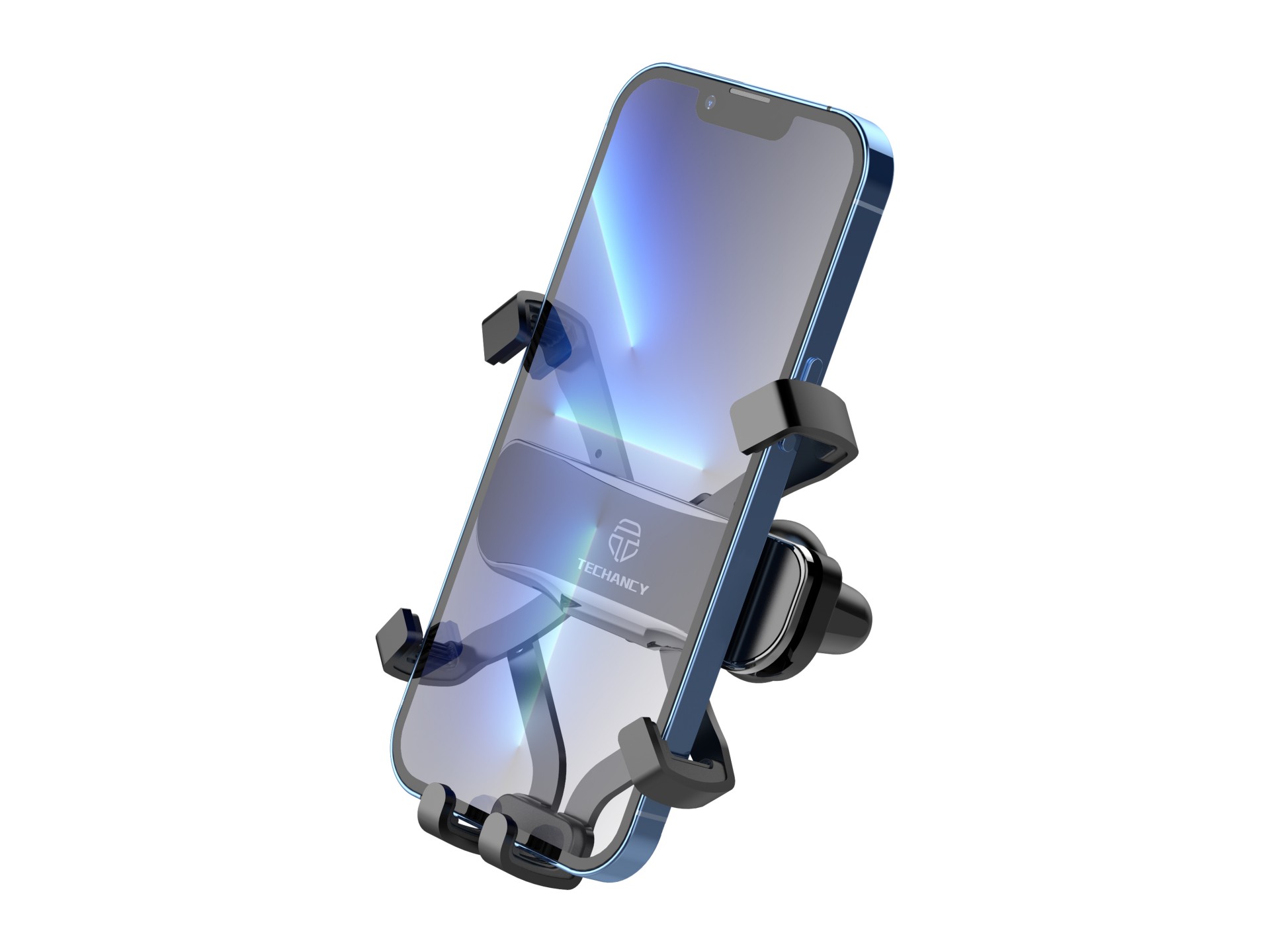 Techancy Universal Mobile Phone Holder, Gravity Lock, TI2250, Black