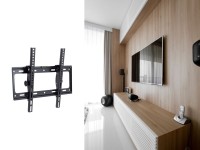 Techancy TV Wall Mount, 50 kg, Angle Adjustable, TI2267, Compatible with 26-55 inch TVs, Black