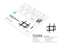 Techancy TV Wall Mount, 50 kg, Angle Adjustable, TI2267, Compatible with 26-55 inch TVs, Black