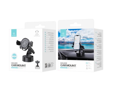 Soporte adhesivo para teléfono de coche Techancy TI2275, interruptor de un solo toque, negro Soporte adhesivo para teléfono de coche Techancy TI2275, interruptor de un solo toque, negro