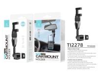 Suporte para telemóvel Techancy, TI2278, suporta ajuste de ângulo de 360°, instala-se no espelho ret Suporte para telemóvel Techancy, TI2278, suporta ajuste de ângulo de 360°, instala-se no espelho ret