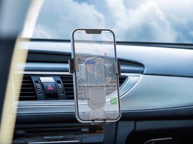 Techancy Car Phone Holder, Gravity Mount on Air Vent, TI2284, Black Techancy Car Phone Holder, Gravity Mount on Air Vent, TI2284, Black
