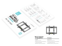 Techancy TV Wall Mount, 25 kg, TI2287, Compatible with 26-43 inch TVs, Black