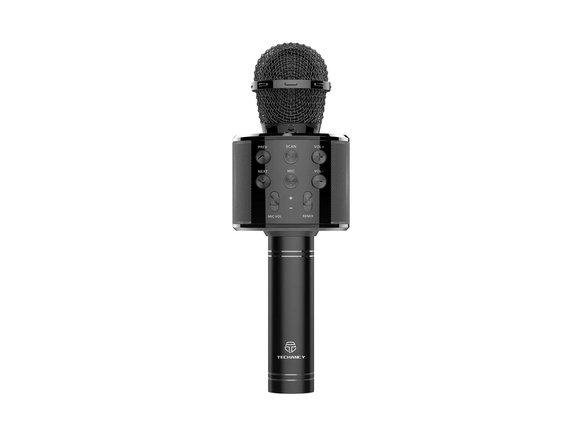 Techancy KZ1561 Wireless Bluetooth Microphone Speaker for KTV Music Black