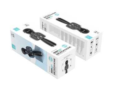 Techancy Dss KZ1560 Wireless Bluetooth Microphone Portable Singing Speaker Black