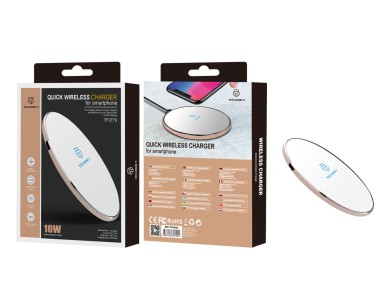Carregador sem fios Techancy 10 W para telem�veis, TF2770, compat�vel com telem�veis Android e Apple