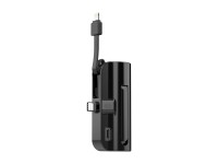 Carregador port�til Techancy 5000mAh, TF2778, cabo de carregamento 2 em 1 iP+Type-c com suporte para