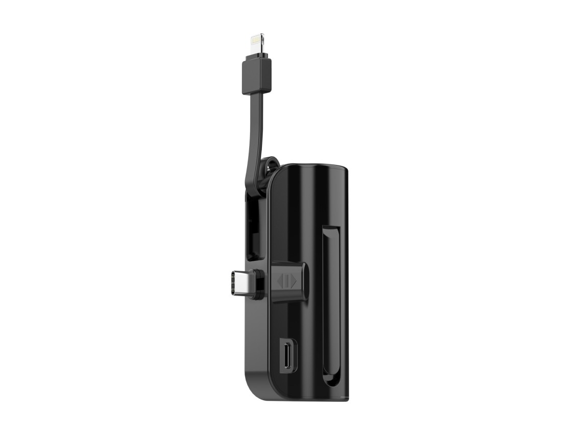 Cargador portátil Techancy de 5000 mAh, TF2778, cable de carga 2 en 1 iP+Tipo C con soporte para tel