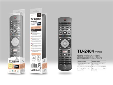 Control remoto Techancy para TV, TU2404, sin configuraci�n, para televisores Philips, color negro