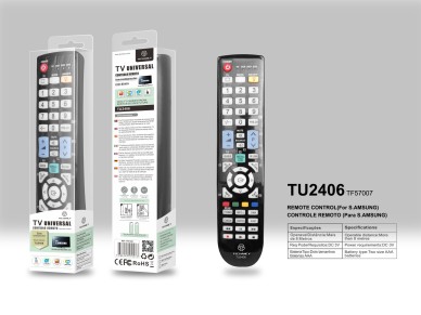 Control remoto inal�mbrico Techancy TU2406 para televisores Samsung (no requiere configuraci�n), col