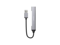 Techancy USB 3.0 Hub, USB 4-in-1, KT2901, USB Hub Extender, Gray