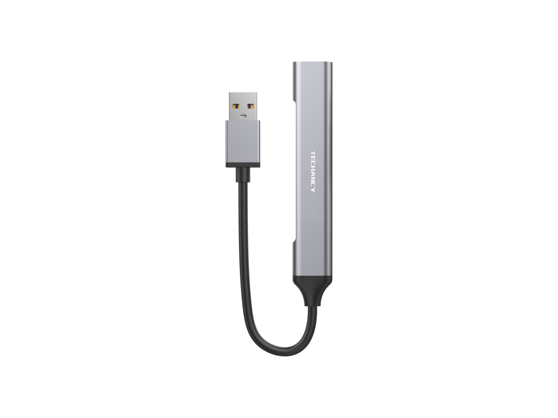 Techancy USB 3.0 Hub, USB 4-in-1, KT2901, USB Hub Extender, Gray