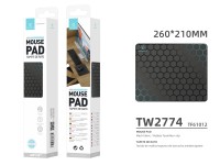 Techancy Mouse Pad 21*26 cm, TW2774, Non-slip Rubber, Suitable for PC Games, Black Techancy Mouse Pad 21*26 cm, TW2774, Non-slip Rubber, Suitable for PC Games, Black