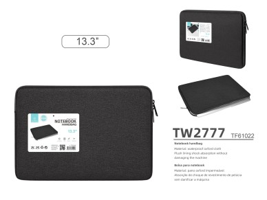 Techancy TW2777 Laptop Case, Black, 13.3-Inch, Tablet Case
