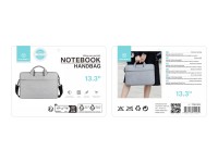 Bolsa para portátil Techancy TW2778, gris, 13,3 pulgadas, correa ajustable Bolsa para portátil Techancy TW2778, gris, 13,3 pulgadas, correa ajustable
