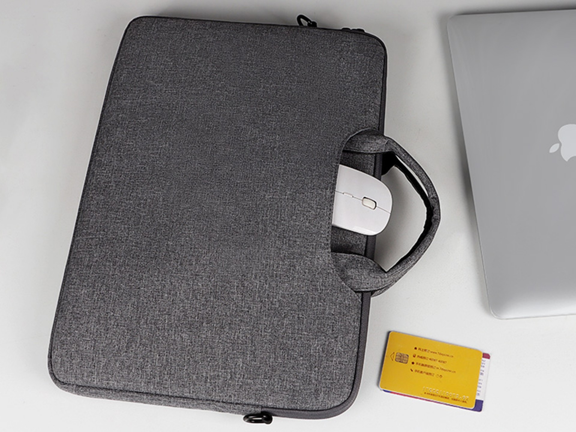 Mala para computador portátil Techancy TW2778, Preto, 13,3 polegadas, alça ajustável