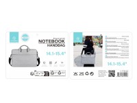 Techancy TW2778 Gray 14.1/15.4 Inch Laptop Carrying Case with Adjustable Shoulder Strap