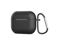 Capa de silicone para auriculares Techancy, KC2118, compat�vel com AirPods Pro 2.� gera��o, Preto