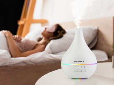 Techancy Aromatherapy Diffuser, LD3914, with Humidifier Function, White