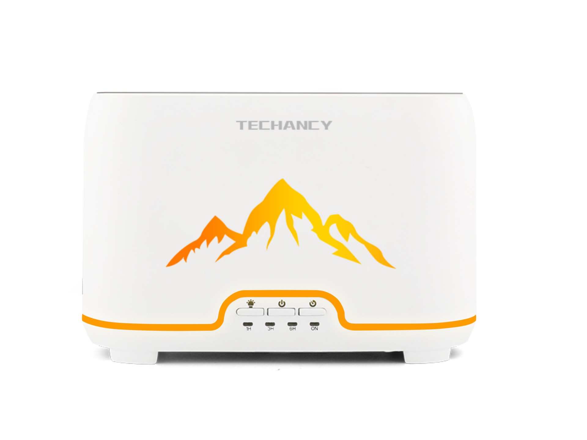 Difusor de aromaterapia LED Techancy Flame, LD3915, com função de aceleração, branco