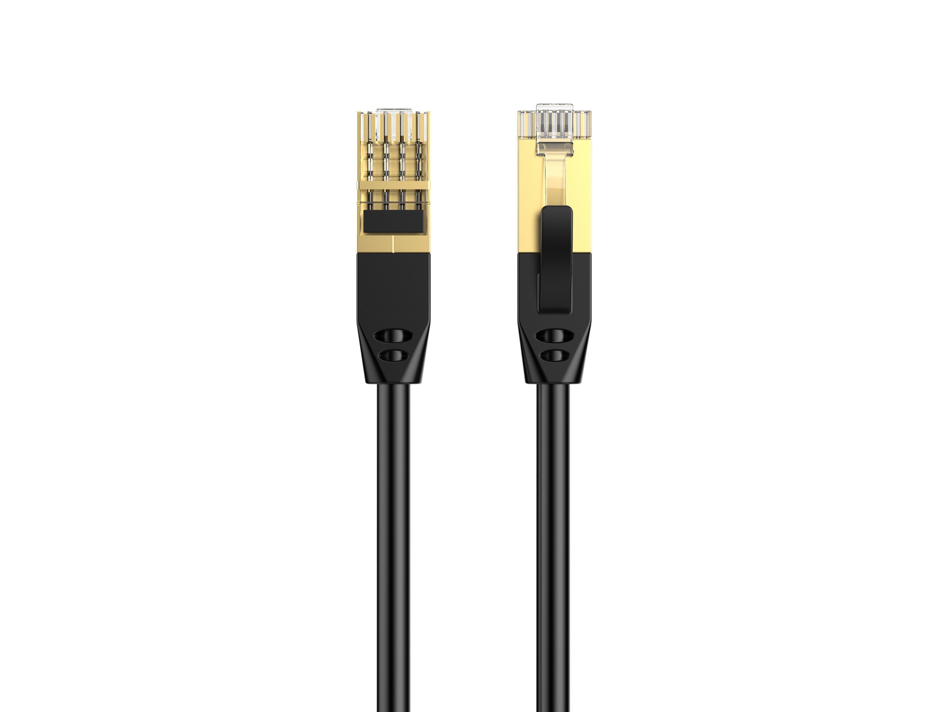 Cable de red Techancy CAT-6, KF5230, conector RJ45 chapado en oro, 1,5 metros, negro