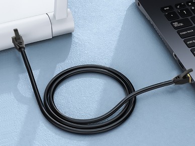 Cable de red Techancy CAT-6, KF5231, conector RJ45 chapado en oro, 3 metros, negro