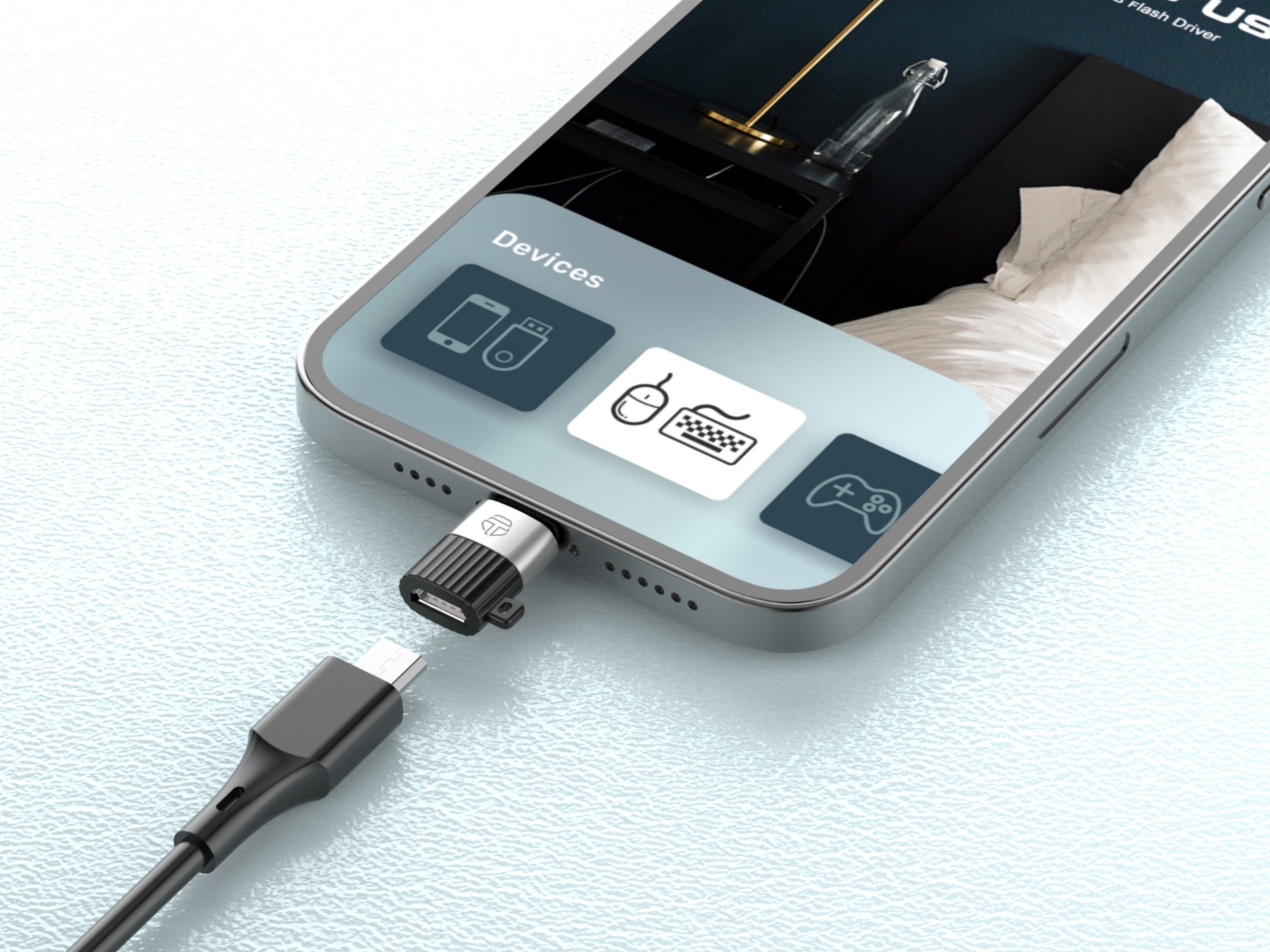 Adaptador OTG Techancy KK2104, Tipo C para Micro, suporta carregamento e transferência de dados, com