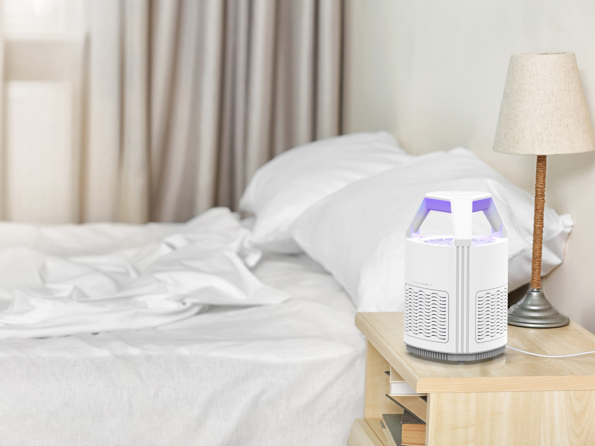 Repelente de mosquitos fotocatalítico Techancy con alimentación por USB, KM1203, fotocatalítico, cap