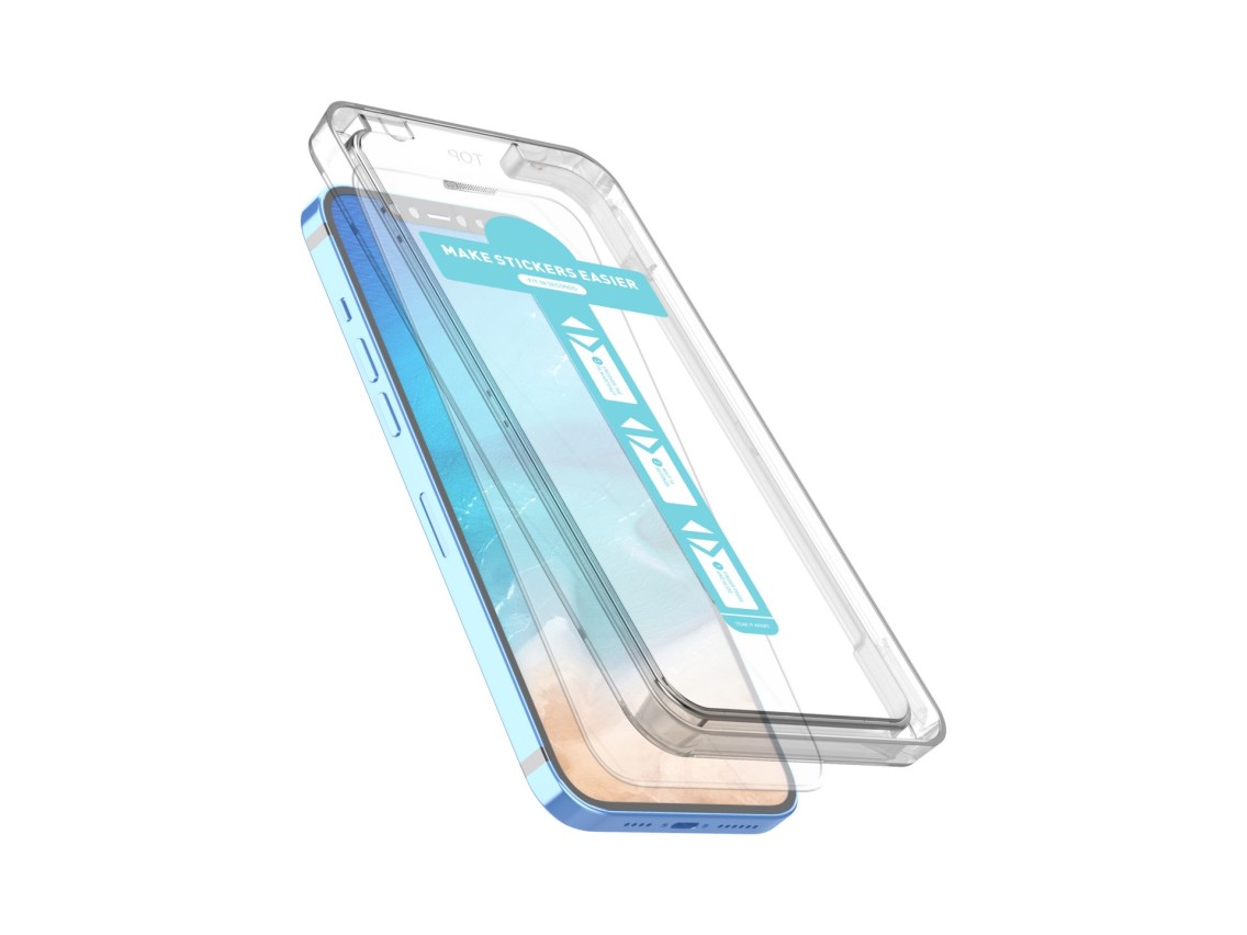 Protector de pantalla de vidrio templado Techancy, funda antipolvo de instalación rápida, sin burbuj