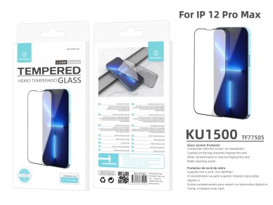 Techancy Premium Smartphone Screen Protector, KU1500, 0.33mm Tempered Glass, Compatible with iPhone 