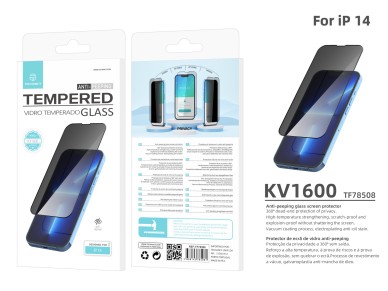 Protetor de ecrã premium para smartphone Techancy, protetor de privacidade, KV1600, compatível com i Protetor de ecrã premium para smartphone Techancy, protetor de privacidade, KV1600, compatível com i