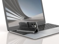 Capa flip em couro para telemóvel com 3 ranhuras para cartões, KX5600, função suporte e proteção con Capa flip em couro para telemóvel com 3 ranhuras para cartões, KX5600, função suporte e proteção con