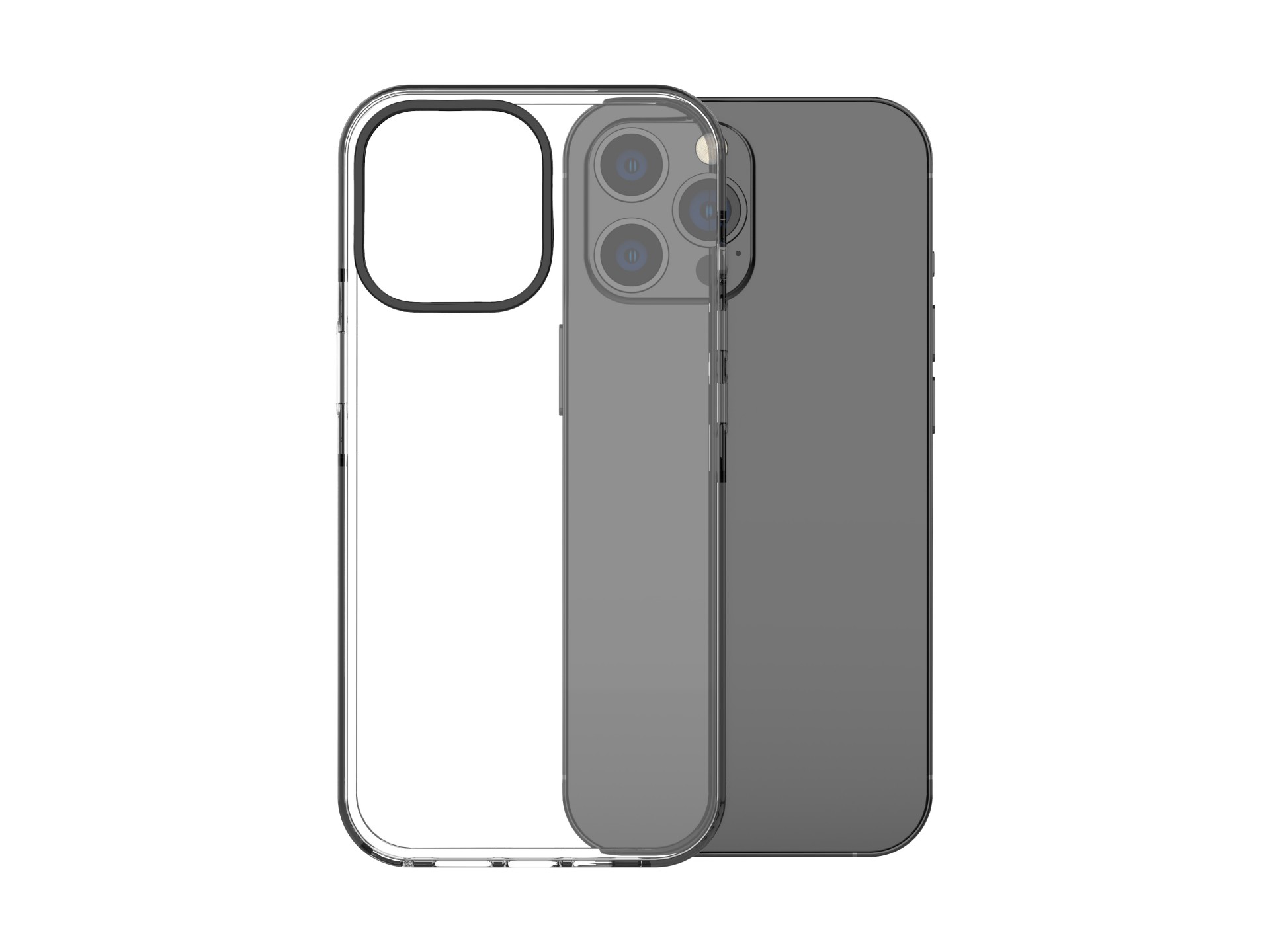 Capa transparente para telemóvel Techancy New Acrylic, KX5602, compatível com iPhone 13 Pro Max, tra