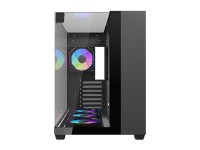 Gabinete para computador Darkflash TH285 (preto) + 4 ventoinhas