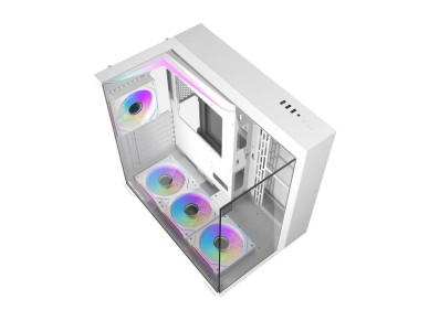 Darkflash TH285 computer case (white) + 4 fans Darkflash TH285 computer case (white) + 4 fans