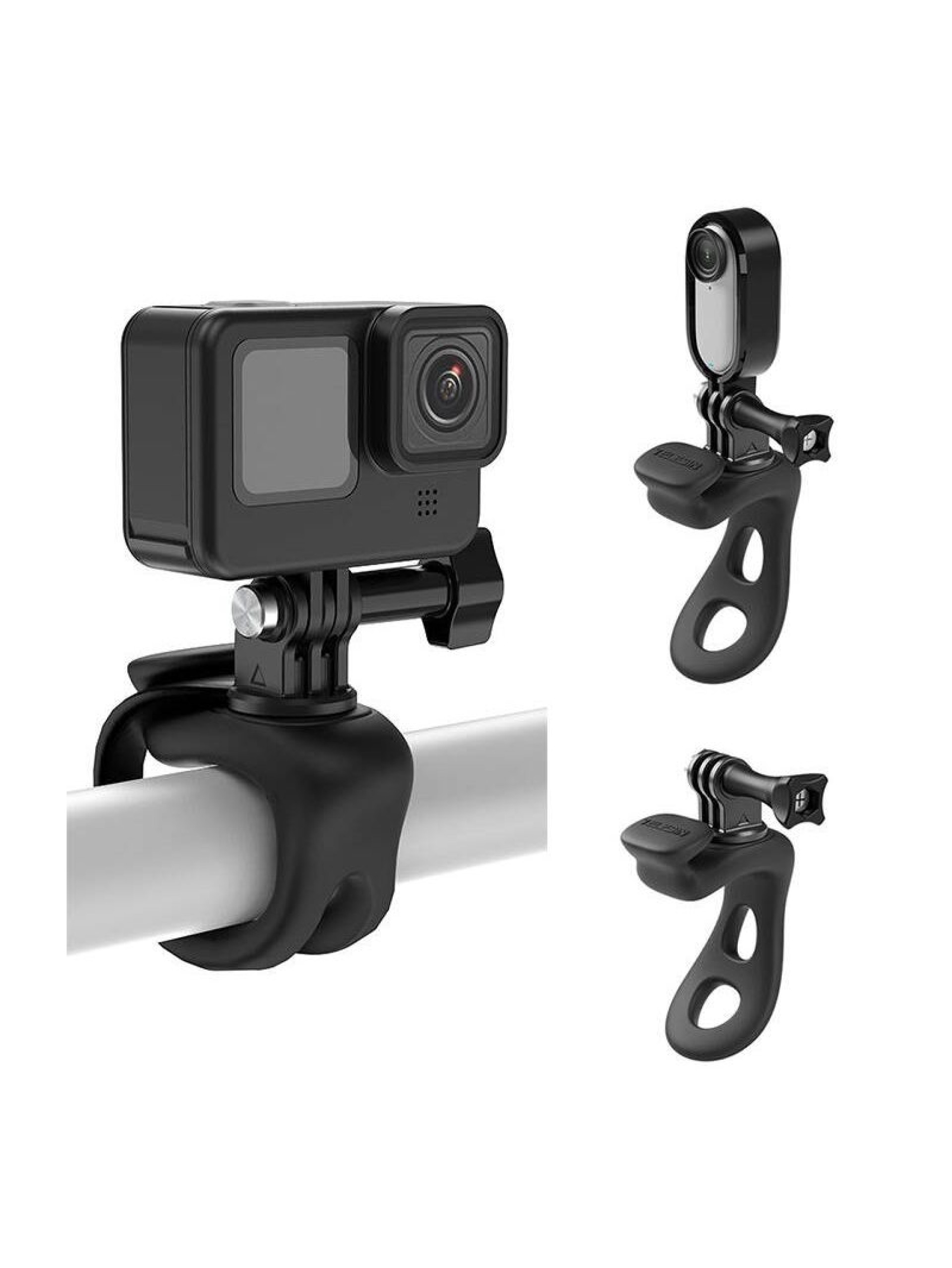 Multifunctional ring mount TELESIN for action cameras (black)