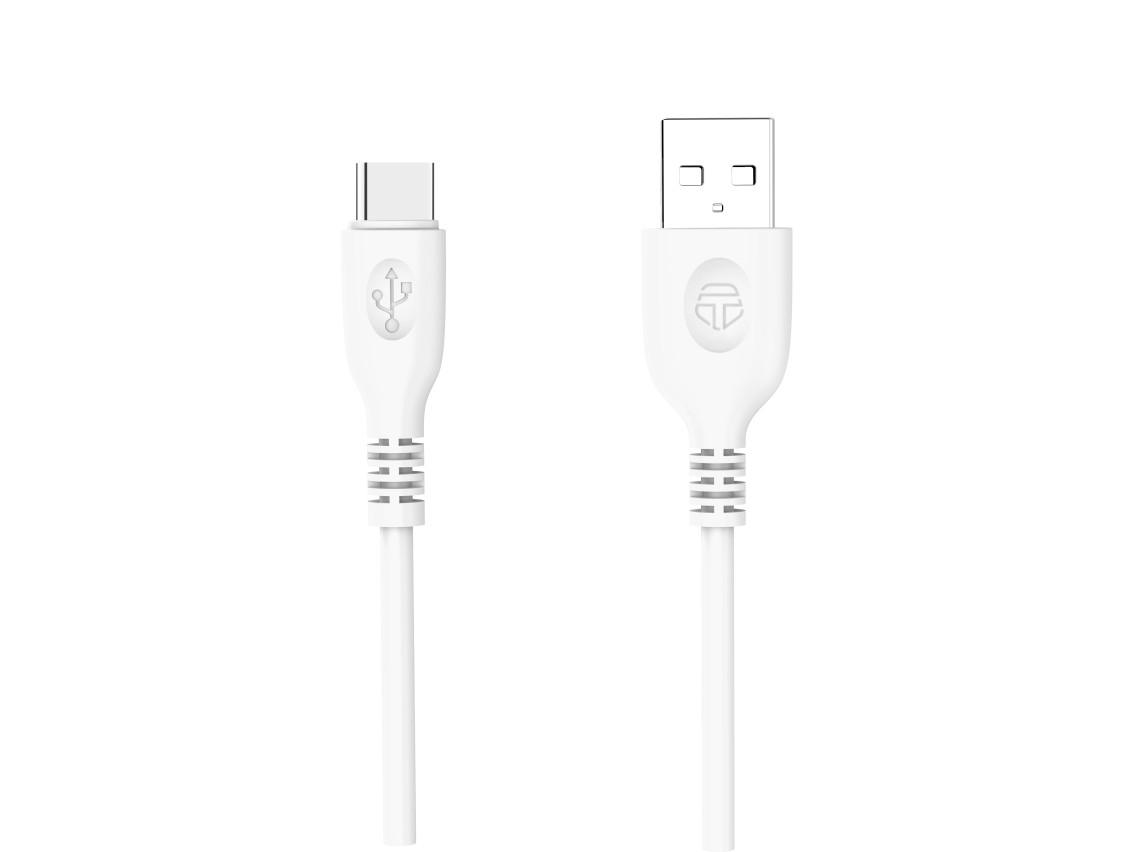 Techancy Cabo De Dados Usb-Tipo-c, TB1676 1M 2,4A Carregamento Rápido, Transferência De Dados, Branc