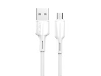 Cable de datos USB-Micro Techancy blanco de 1 m TB1699, carga rápida de 2,4 A, compatible con t
