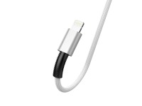 Techancy Cabo De Dados Usb-Lightning Branco TB1717, Carregamento R�pido De 2,4 A, Liga De Alum�nio +