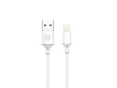 Cable de datos USB-Lightning Techancy de 1 m, blanco TB1671, carga de 2,4 A, compatible con iPhone/i