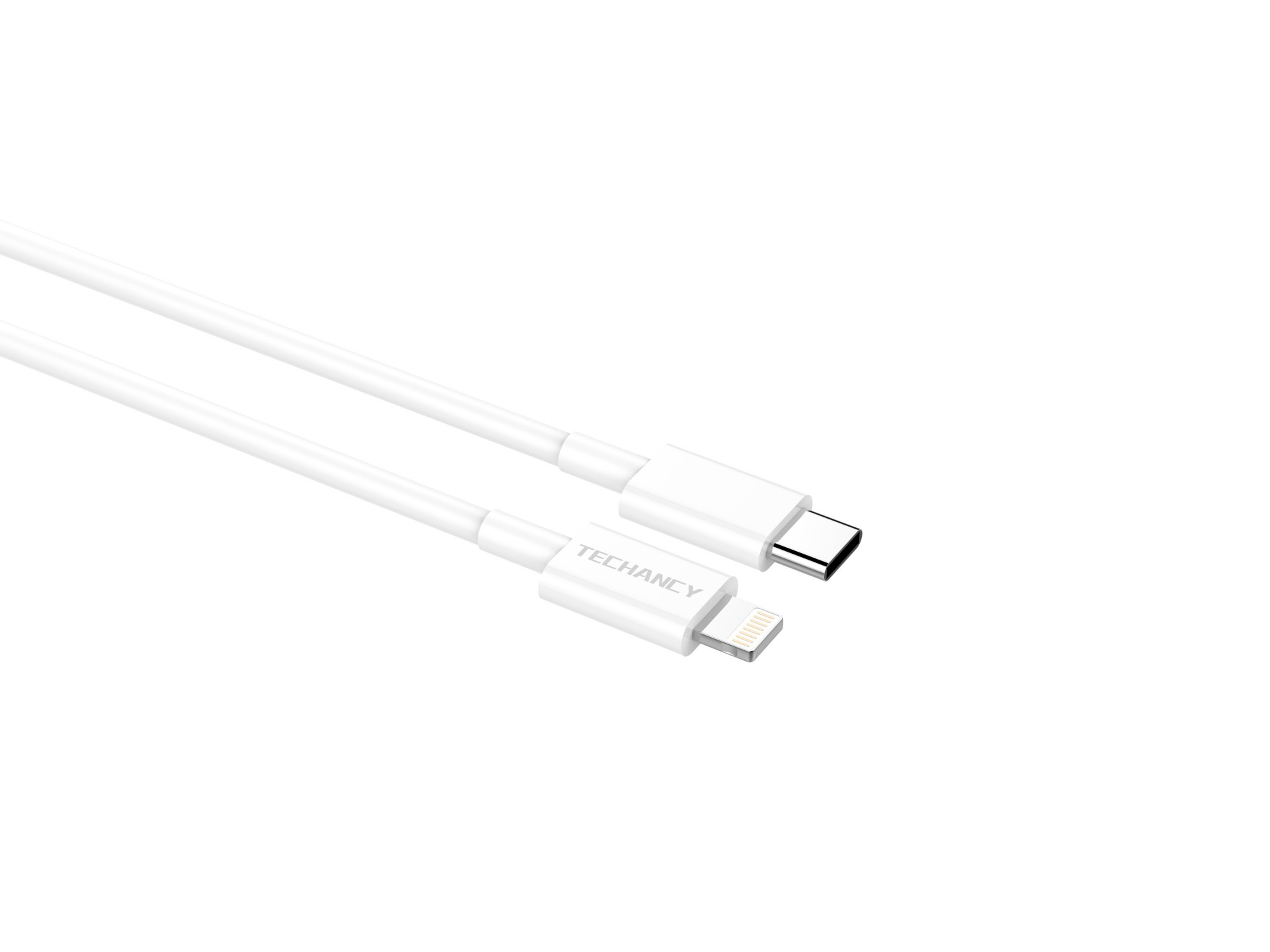 Techancy White Data Cable 20w TB1666, Compatible with iPhone 7 Up to 14, Fast PD Charging, Durable,