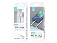 Techancy White Data Cable 20w TB1666, Compatible with iPhone 7 Up to 14, Fast PD Charging, Durable, 