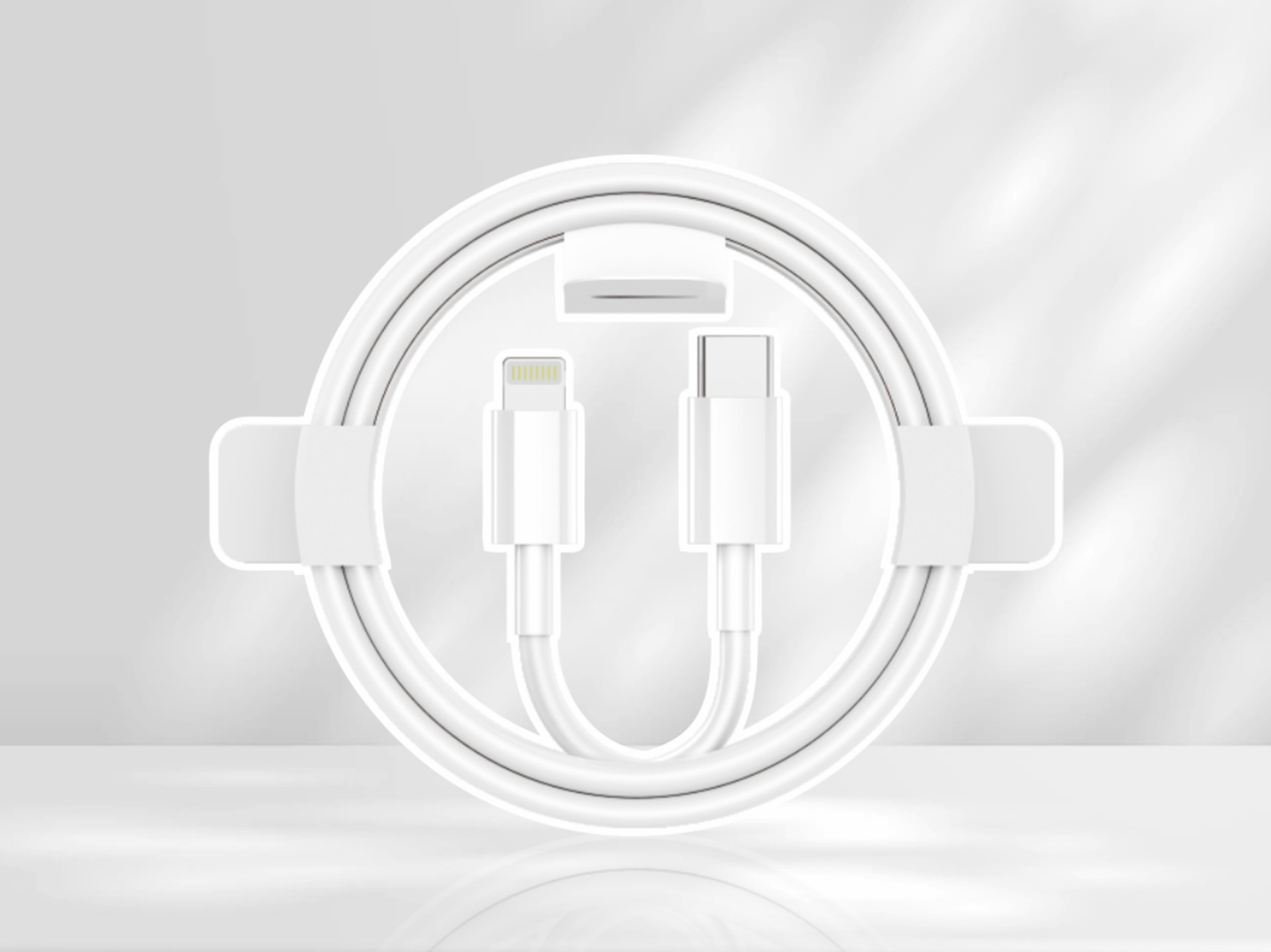 Techancy PD Fast Charging Data Cable 20W 1m TB1668, USB C-IP8/X/11-14 Interface, Compatible with iPh