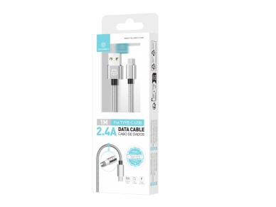 Techancy Cabo De Dados De Alum�nio 1m  TB1662, Design Totalmente Met�lico, Usb-Tipo C, Carregamento 