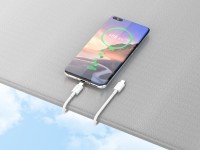 Techancy USB-C to USB-C Fast Charging Cable TB1724, 1 M White, Supports 60 W and PD Fast Charging Da