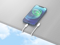 Techancy USB-C to Lightning Data Cable TB1670, 20W Fast Charging, 1 Meter, White, Compatible with iP