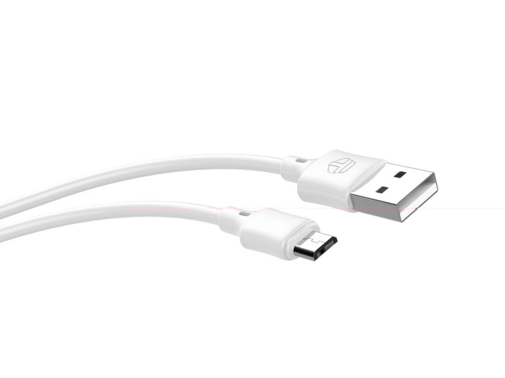 Techancy USB-Micro White Data Cable TB1707, 2 M Long, 2.4 A Charging, Compatible with Micro Devices