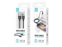 Techancy Charging Cable 3m USB-Micro Black TB1708, 2.4A Fast Charging, Long Range Charging 3m Techancy Charging Cable 3m USB-Micro Black TB1708, 2.4A Fast Charging, Long Range Charging 3m